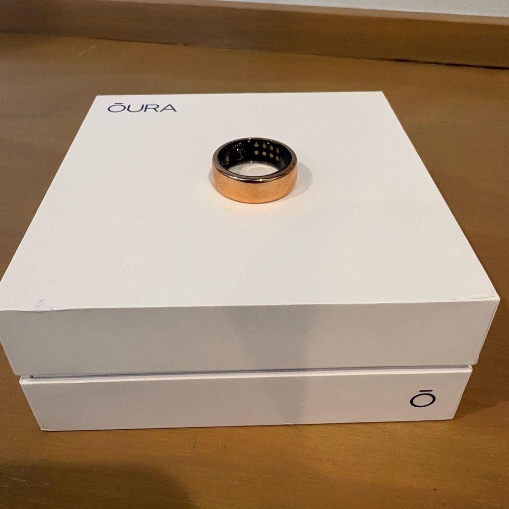 Brand new, never worn Oura Heritage Rose Gold Ring generation 3